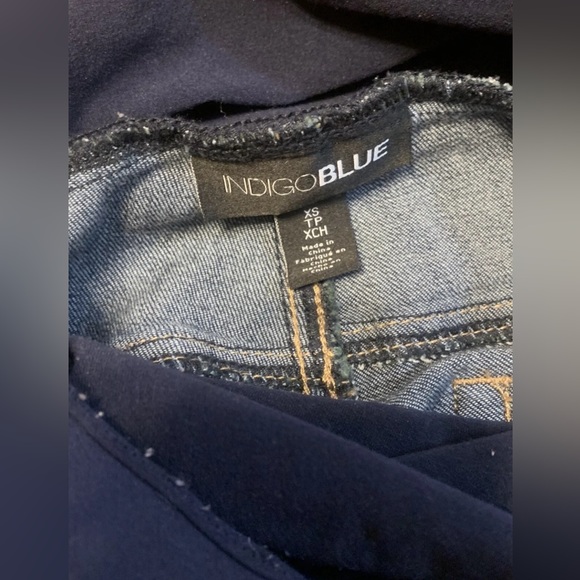 Indigo Blue Women’s XS Over The Belly Slim Stretchy Maternity Skinny Jeans - Picture 4 of 5